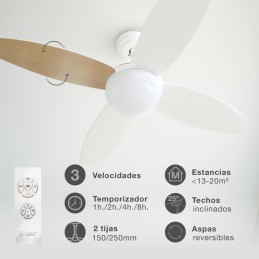 VENTILADOR DE TECHO CON LUZ...